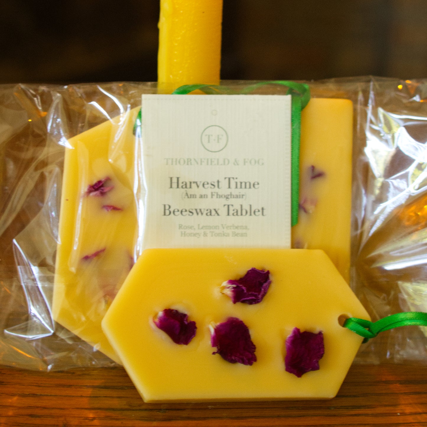 Harvestime — Scented Beeswax Tablet (Rose, Lemon Verbena & Honey Tonka) Set of 2