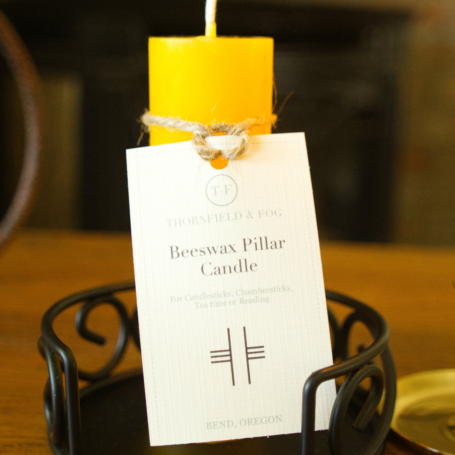 100% Beeswax 5-inch Pillar Candle
