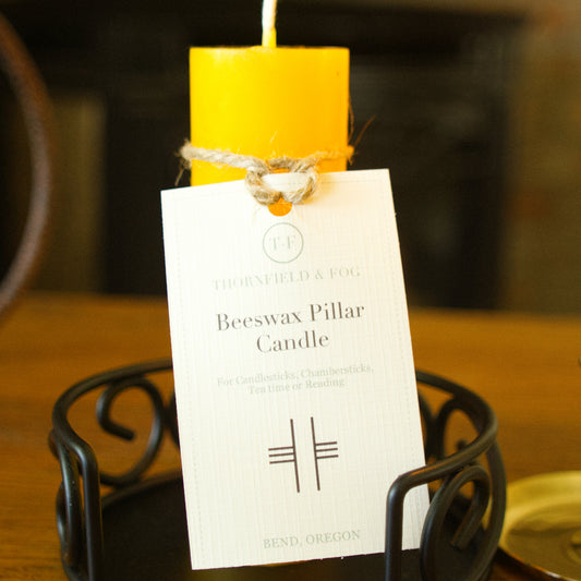 100% Beeswax 5-inch Pillar Candle